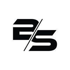 logo design vector of letter bs for company identity  © erceha