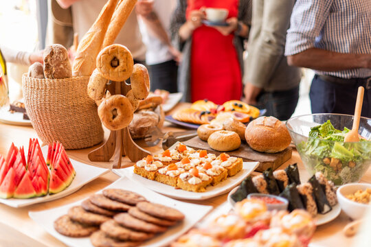Vibrant brunch buffet display photo