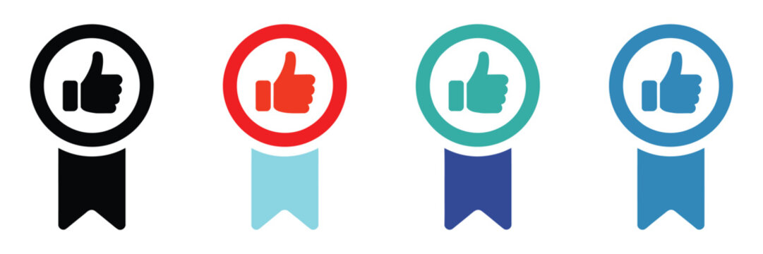 Verified badge icon set showcasing approved check mark symbols for verification, quality assurance, certification, credibility, and trusted service indicators.