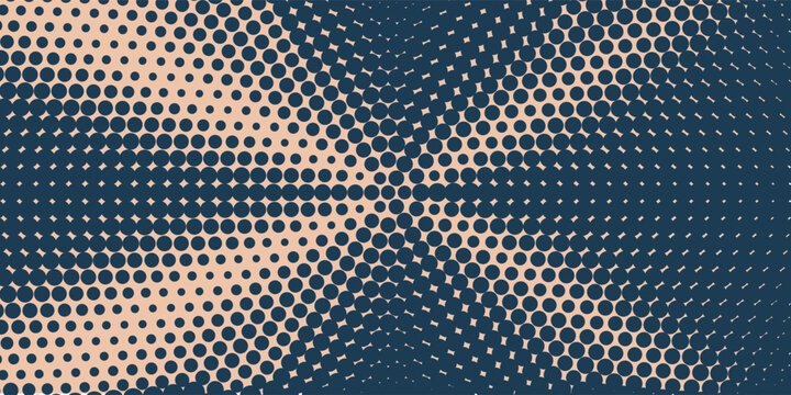 Abstract Halftone Dot Pattern Background with Retro Cross Graphic Grid Design