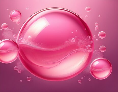 pink bubble isolated bubble gum collagen bubbles realistic soap foam bath suds cleanser liquid sweet carbonated water