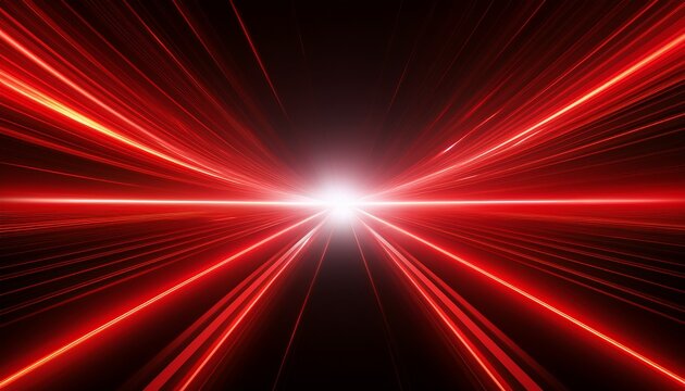 futuristic red laser ray with glowing light trail dynamic horizontal beam effect isolated for sci fi superhero or digital energy concepts