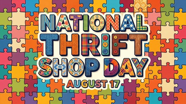 National Thrift Shop Day Celebration Background