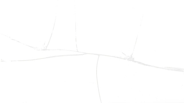 Transparent png shattered glass crack lines with realistic broken window texture overlay isolated fracture pattern and impact debris edges in white high resolution design element for photo effect web