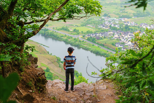 hiking on the Mosel, zell - Mosel loop from above