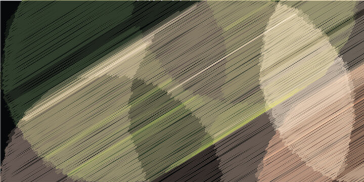 Dynamic abstract pattern with intersecting lines and soft geometric forms in earthy tones.