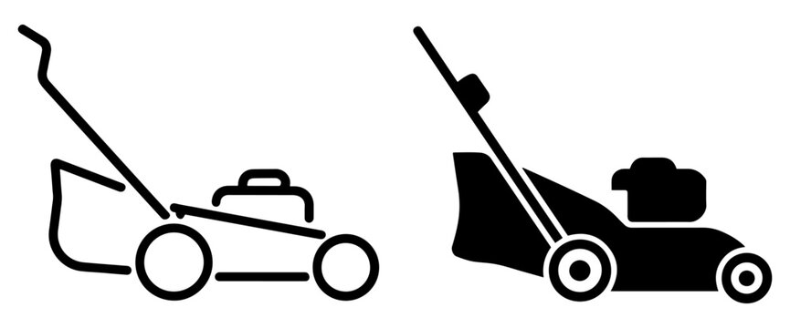 lawn mower vector icon