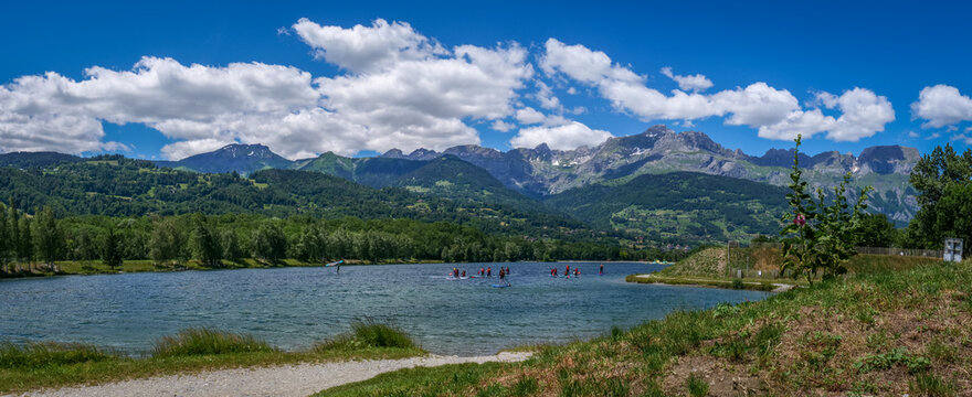 Mont Blanc vu du lac de Passy