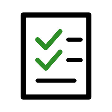 Checklist Task Management Flat Vector Icon