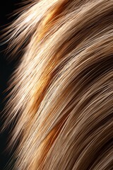 Fototapeta premium Luxurious orange fur detail macro photography