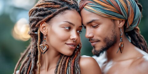 Fototapeta premium Intimate connection love romance togetherness beauty