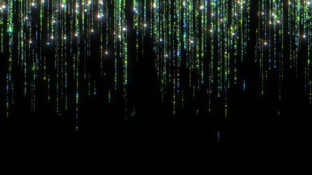 green glitter light overlay background lines animation