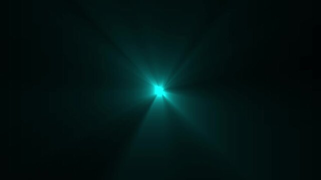Abstract CC Light Rays Glow Animation. Animations of the Sun's rays. Shine or sun effect on white cc light ray. light flare overlay on black background 4K video.