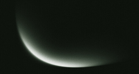 Crescent of Venus with atmospheric haze during twilight with soft glow © Faruk-raj