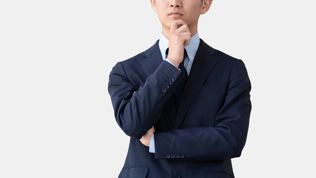 考え事をする男性ビジネスマン, Thoughtful Businessman