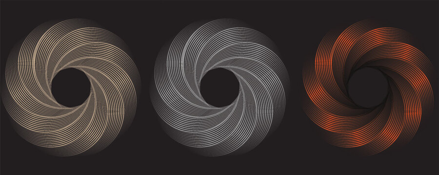 Gold, silver and bronze metal circle frames 3d vector realistic illustration. First, second and third place medals or buttons isolated on white background. Certified. Quality blank, empty badge set.