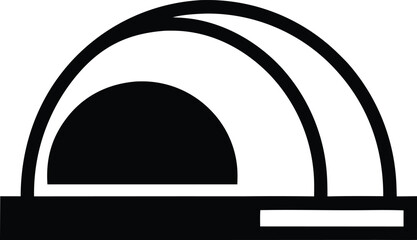 Icon of a dome observatory or planetarium building © Sofiya