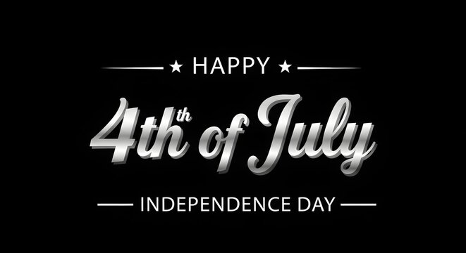 Happy 4th of july independence day celebration greeting