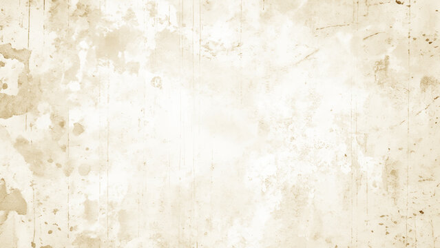 aged beige parchment texture with irregular stains smudges and faded areas resembling vintage weathered paper background design