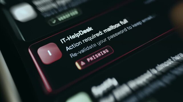 Message of Action Required of re-validating the password is flagged as PHISHING