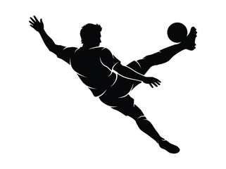 Obraz premium Athlete Performing Soccer Header Action