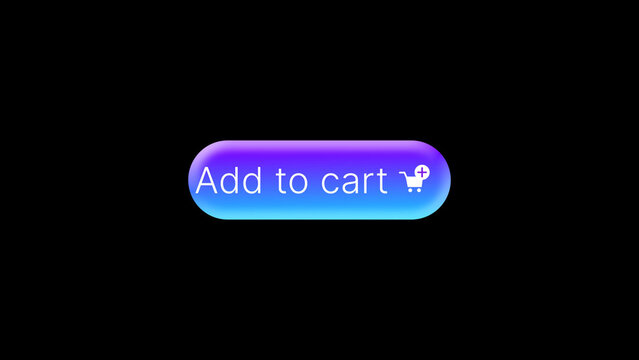 Add to Cart Check Button - Professional clean ecommerce button animation with polished UI motion for online shopping promos, app demos and branded digital content