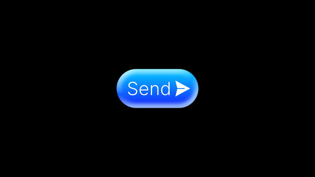 Send Check Button - Professional clean send button animation with polished UI motion for app promos, messaging demos and branded digital content