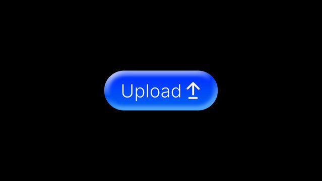 Upload Check Button - Professional clean upload button animation with polished UI motion for app promos, creator tools and branded digital content