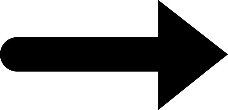 Black right forward arrow icon