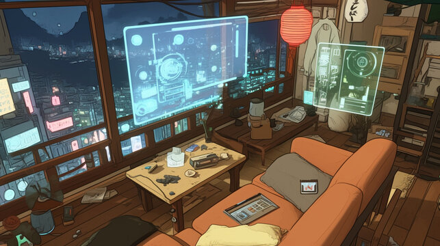 Cyberpunk Anime Concept Art
Futuristic transit stations