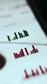 Digital interface with animated bar activity indicators