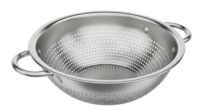 Stainless Steel Colander for Food Preparation and Cooking in Kitchen Setting
