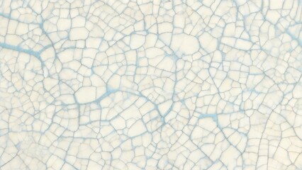 Obraz premium Cracked Porcelain Texture in Soft Cream and Light Blue Featuring Ceramic, Background, Pattern with Abstract and Design Elements for Surface, Material