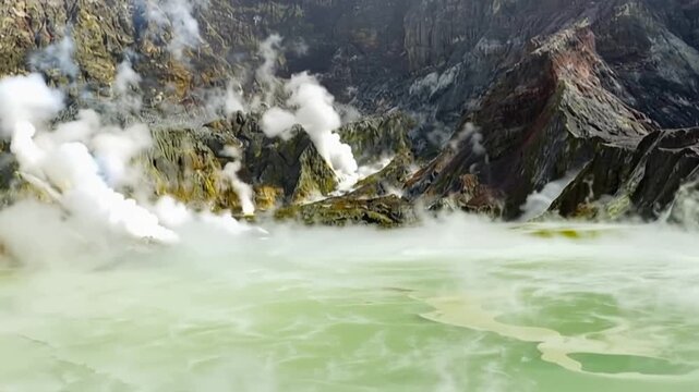 White Island volcano, Whakaari in New Zealand.