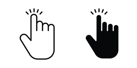 Obraz premium Clicking finger icon
