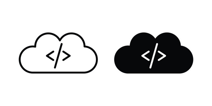 Cloud code icon