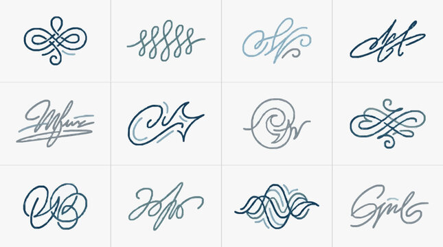Collection of Elegant Swirls and Flourishes for Design.