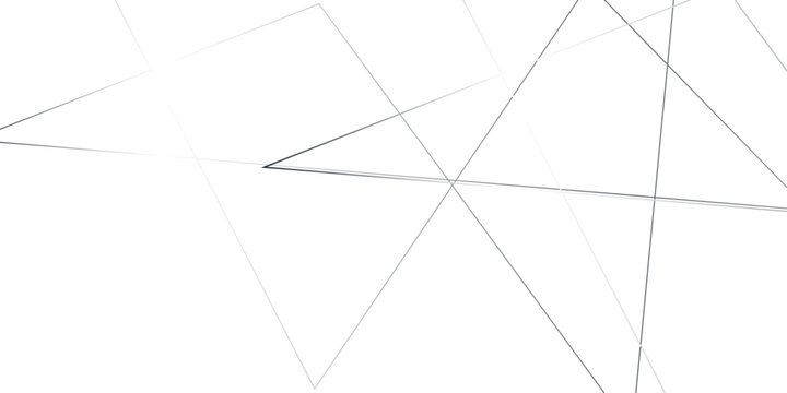 Modern clean transparent background featuring subtle thin silver lines, abstract geometric triangle mesh and dynamic low poly wireframe art.