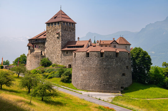 Historic Vaduz Castle Schloss Vaduz, princely residence of Liechtenstein.