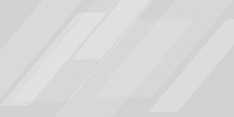 Fototapeta premium Abstract Light Gray Geometric Background with Diagonal Lines
