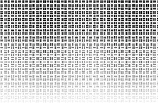 Black and white grid pattern with varying line density and orientation lines texture