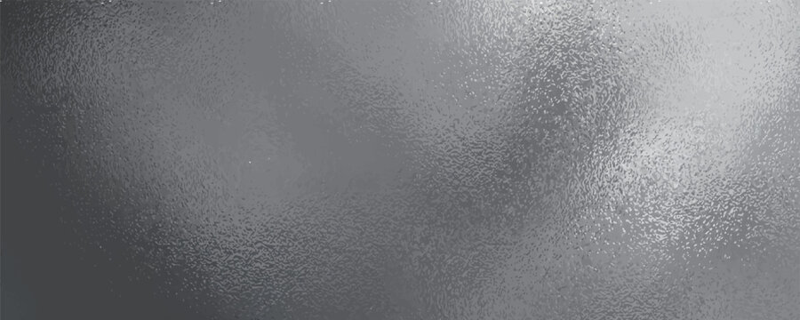 Shiny silver foil metallic texture - glossy gray steel gleaming surface, frosted glass effect with blur glare reflection, bright polished metal material.