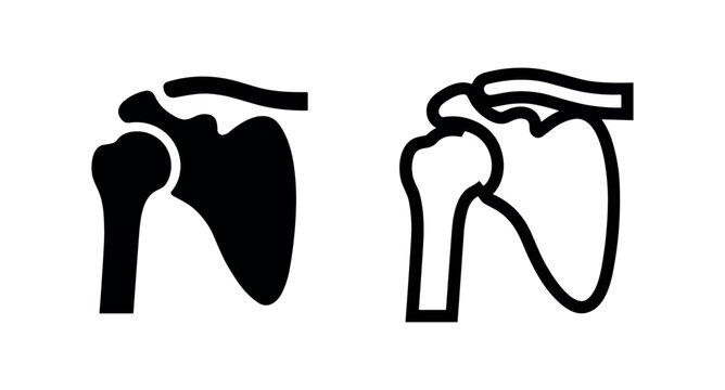 Two sacrum icons, one solid and one outlined, representing the fused vertebrae at the base of the spine