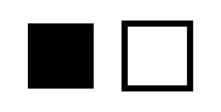 Simple Rectangle Shape or Screen Outline Icon