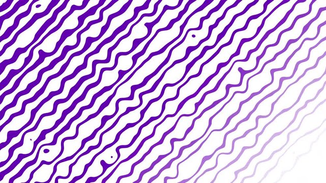 Purple wavy lines with multiple repetitive patterns and parallel diagonal stripes create abstract artistic design elements suitable for backgrounds, textiles, and packaging.