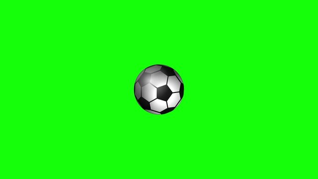 Professional stock footage of a green soccer on green screen chroma key background. The gentle motion ensures smooth integration into broadcast and commercial projects.