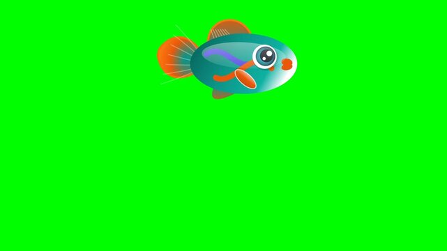 Seamless soccer animation on chroma key green screen background featuring swimming motion. Versatile stock clip with green, white tones for microstock and broadcast distribution.