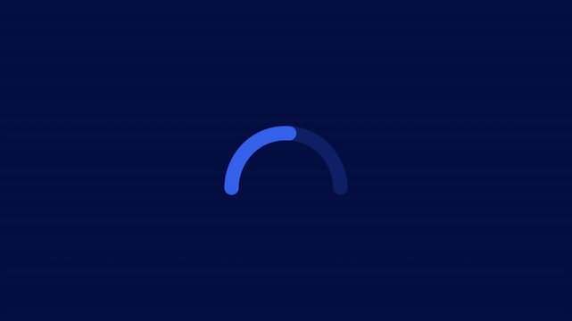 Business infographic element - animated simple gauge chart