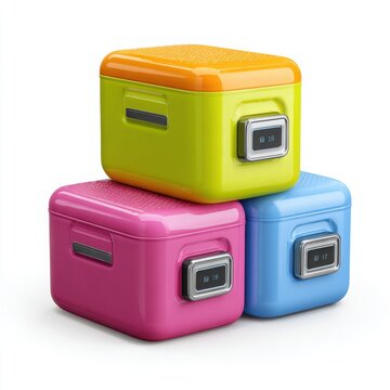 colorful storage cubes, stackable storage cubes, modular storage system, digital storage cubes, smart storage solution, colorful organizer boxes, cube shelving unit, plastic storage cubes, home organi