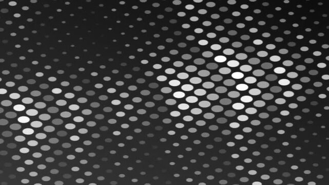 Dark gray textured background with silver dots and diagonal lines